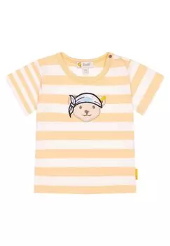 Футболка с принтом KURZARM HAPPY HIPPO Steiff, цвет peach fuzz