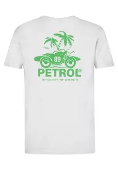 Футболка с принтом KURZARM Petrol Industries, белый