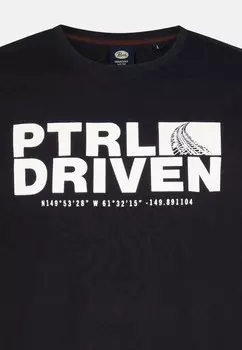 Футболка с принтом KURZARM Petrol Industries, черный