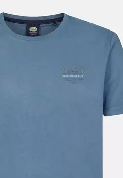 Футболка с принтом KURZARM Petrol Industries, синий