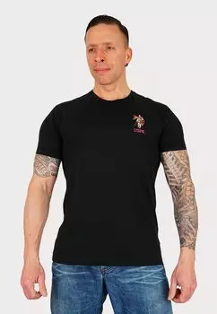 Футболка с принтом KURZARM REITER U.S. Polo Assn., черный