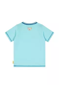 Футболка с принтом KURZARM Steiff, светло-голубой