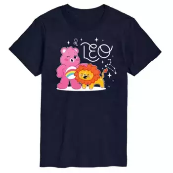 Футболка с принтом льва Big & Tall Care Bears Licensed Character, синий