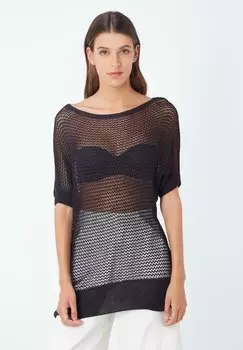 Футболка с принтом La Morena, черная