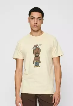 Футболка с принтом LA SKETCH Mister Tee, песочный
