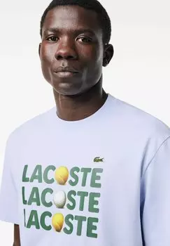 Футболка с принтом Lacoste, bleu clair