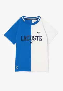 Футболка с принтом Lacoste, цвет bleu blanc iqu