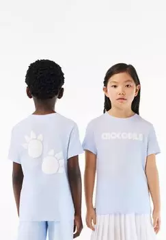 Футболка с принтом Lacoste, цвет bleu clair g