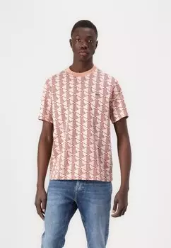 Футболка с принтом Lacoste, красный