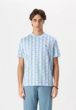 Футболка с принтом Lacoste, серый