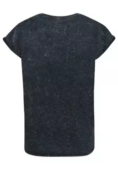 Футболка с принтом LADIES DEADPOOL FAMILY CORPS ACID WASHED ABSOLUTE CULT, черный