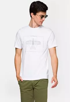 Футболка с принтом Lancerto, белый