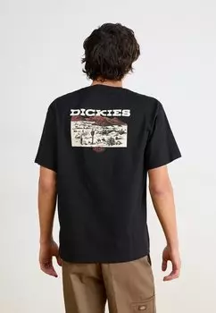 Футболка с принтом LANDASCAPE TEE Dickies, черный
