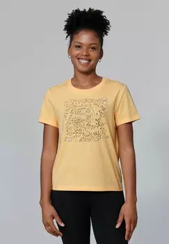 Футболка с принтом LANDSCHAFT watapparel, желтый