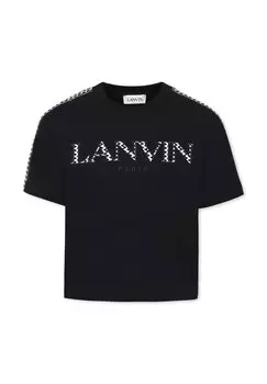 Футболка с принтом LANVIN, черный