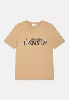 Футболка с принтом Lanvin, цвет dark stone