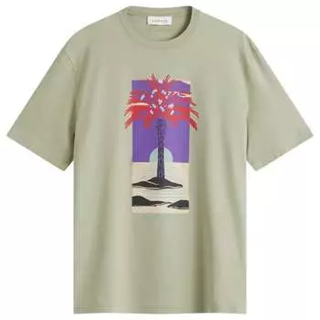 Футболка с принтом Lanvin, цвет lin