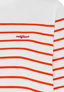 Футболка с принтом LASCANA, белый