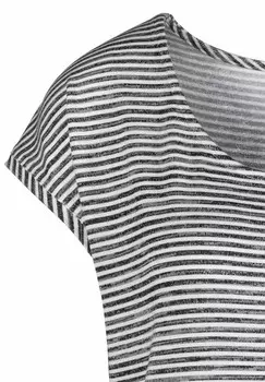 Футболка с принтом LASCANA, синий