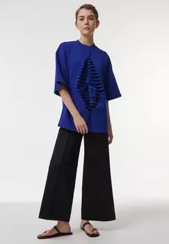 Футболка с принтом LASER Leem, синий