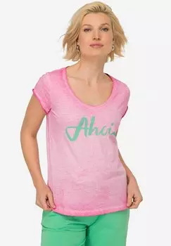 Футболка с принтом LAURASN, цвет dusty rose