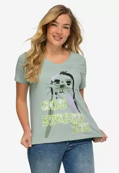 Футболка с принтом LAURASN, мятный