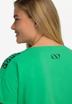 Футболка с принтом LAURASN, зеленый