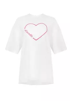 Футболка с принтом Laurella, белый