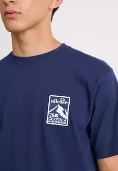 Футболка с принтом LAZOLA Ellesse, темно-синий