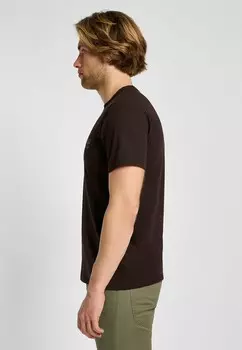 Футболка с принтом Lee, светло-коричневый