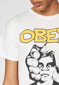 Футболка с принтом Legalize It Unisex Obey Clothing, белый