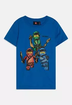 Футболка с принтом LEGO kidswear, цвет blue
