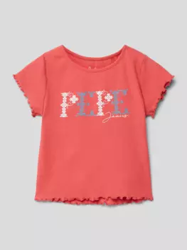 Футболка с принтом лейбла модели "НАТАЛИ" Pepe Jeans, красный