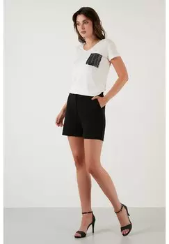 Футболка с принтом LELA, белый