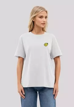 Футболка с принтом LEMON CUTE FACE BESTICKT F4NT4STIC, белый