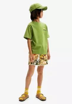 Футболка с принтом LEMON REPTILE Desigual, цвет green