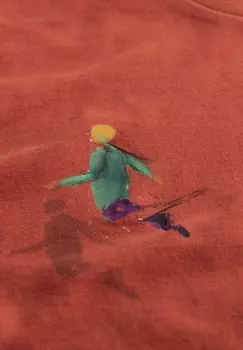 Футболка с принтом LENTAA KAFT, лососевый