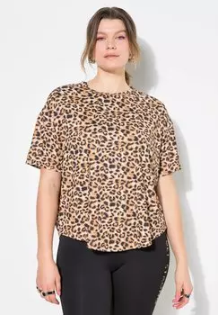 Футболка с принтом LEO WORDING AUF DEM RCKEN Studio Untold, бежевый