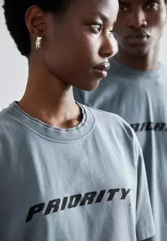 Футболка с принтом LEON PRIORITY UNISEX EYTYS, серый