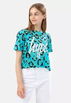 Футболка с принтом LEOPARD Hype, цвет multi