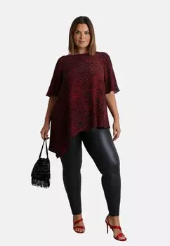 Футболка с принтом LEOPARD Live Unlimited London, красный