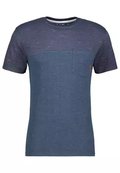 Футболка с принтом LEOPOLDAK alife & kickin, цвет Mottled Blue