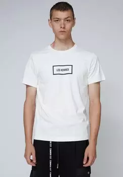 Футболка с принтом LES HOMMES, белый