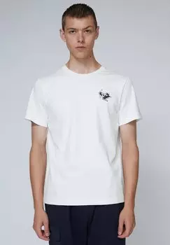 Футболка с принтом LES HOMMES, белый