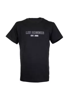 Футболка с принтом LES HOMMES, черный