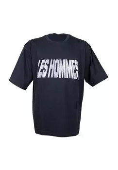 Футболка с принтом LES HOMMES, синий