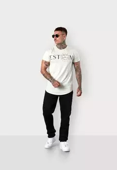 Футболка с принтом LES MOMENTS MMORABLE ESTEEM, молочный