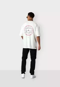 Футболка с принтом LES MOMENTS MMORABLE OVERSIZED ESTEEM, молочный