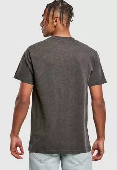 Футболка с принтом LET IT SNOW ROUND NECK Merchcode, цвет charcoal