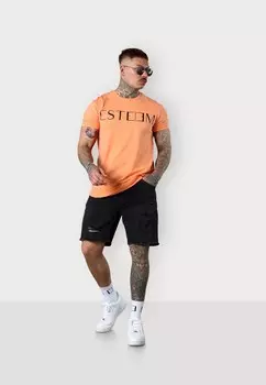 Футболка с принтом LETTERING 2.0 ESTEEM, коралл